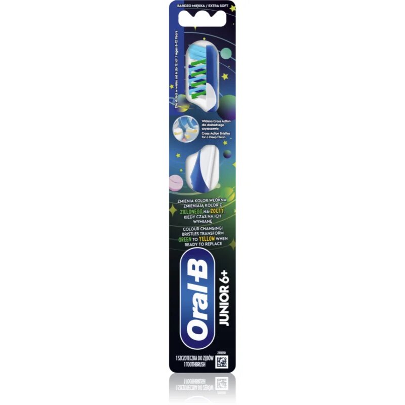 Oral-B Junior 6+ четка за зъби за деца 6–12 години 1 бр.