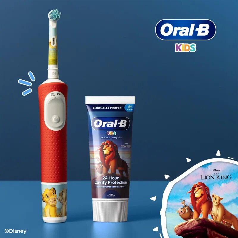 Oral-B Kids Lion King детска паста за зъби с плодов вкус 6 m+ 60 мл.