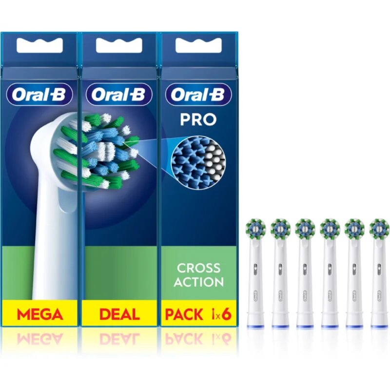 Oral-B PRO Cross Action резервни глави за четка за зъби 6 бр.