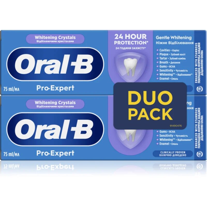 Oral-B Pro Expert Gentle Whitening избелваща паста за зъби 2x75 мл.