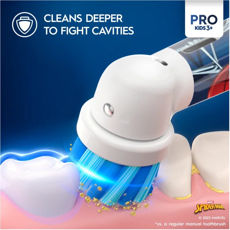 Oral-B PRO Kids 3+ Spiderman електрическа четка за зъби с калъфка за деца 1 бр.