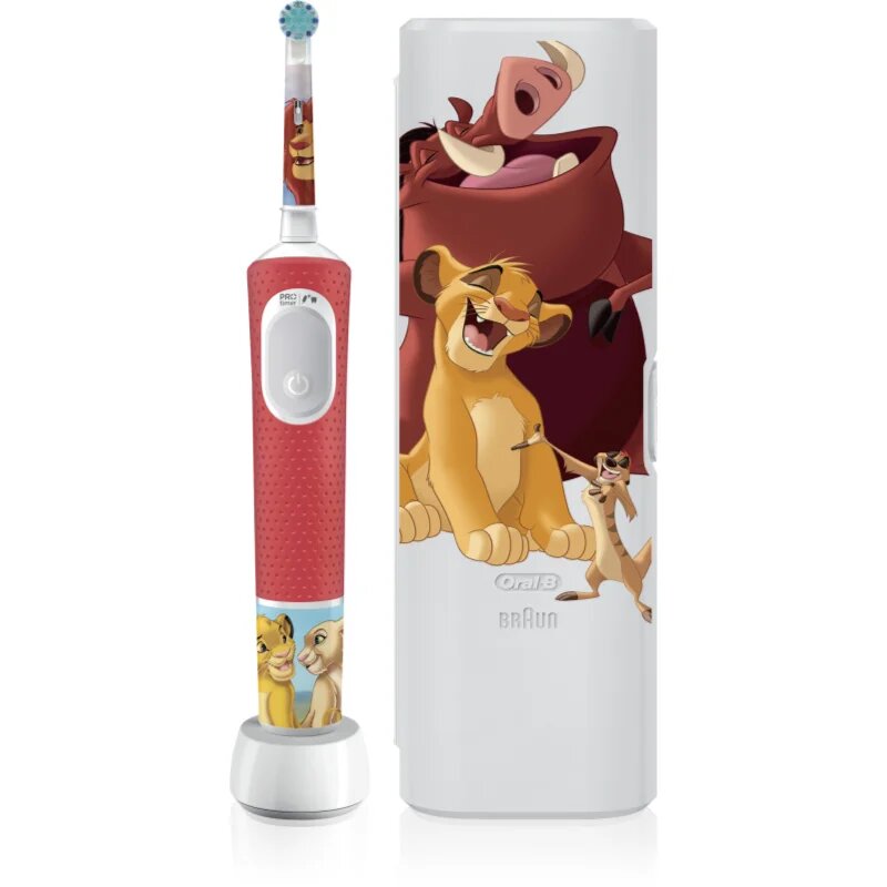Oral-B PRO Kids 3+ The Lion King електрическа четка за зъби с калъфка за деца 1 бр.