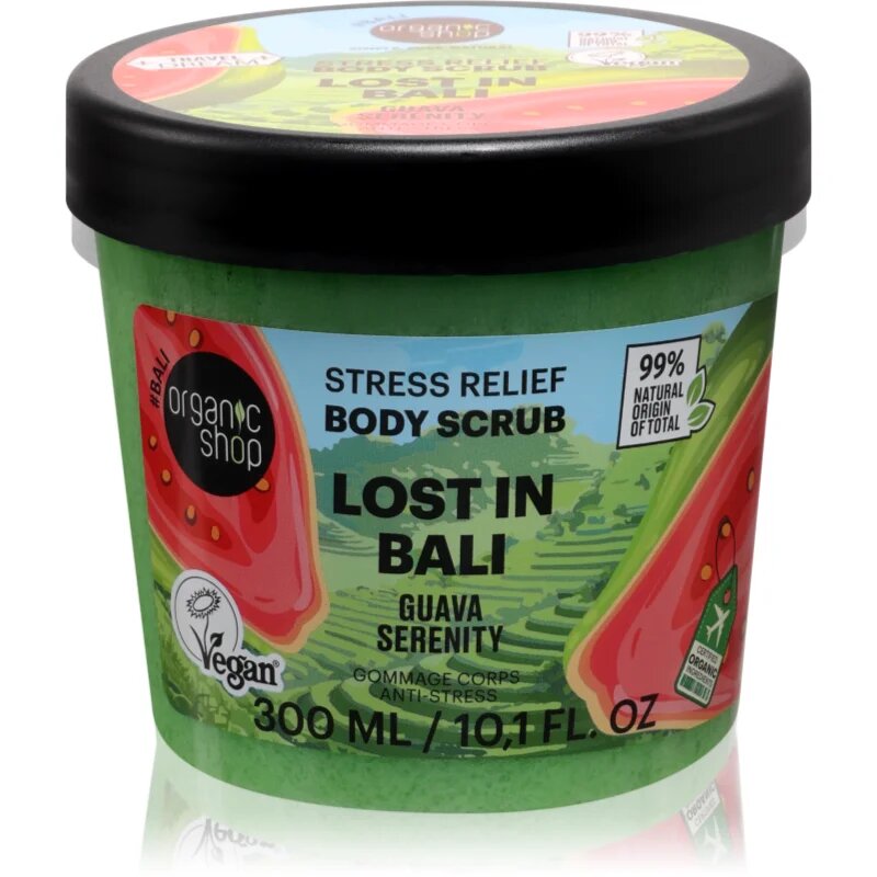 Organic Shop Lost In Bali хидратиращ пилинг за тяло 300 мл.