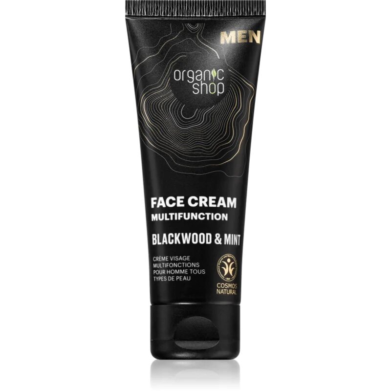 Organic Shop Men Blackwood & Mint мултифункционален крем за лице за мъже 75 мл.