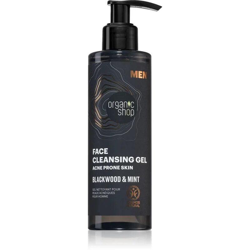 Organic Shop Men Blackwood & Mint почистващ гел за мъже 200 мл.
