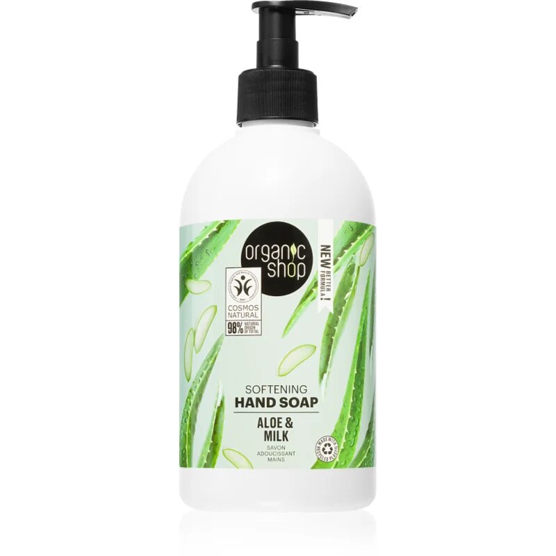 Organic Shop Organic Aloe & Milk течен сапун-грижа за ръце 500 мл.