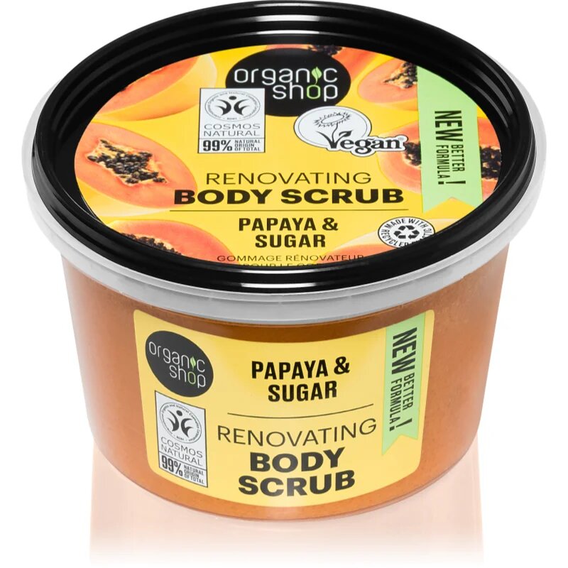 Organic Shop Organic Papaya & Sugar захарен скраб за тяло 250 мл.
