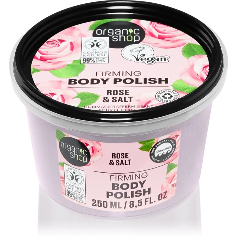 Organic Shop Organic Rose & Salt пилинг за тяло със сол 250 мл.