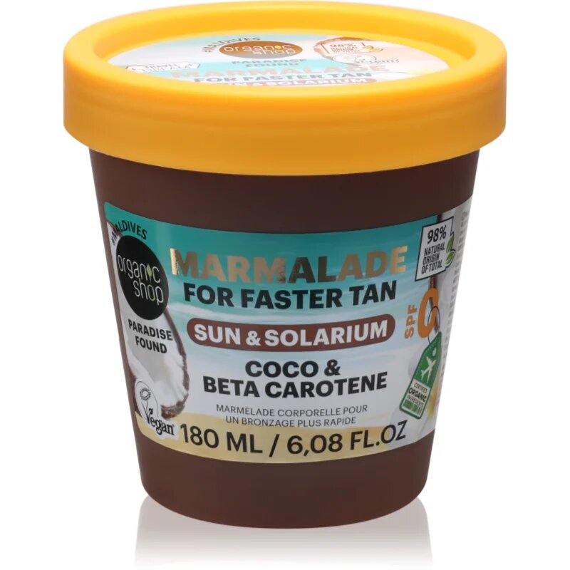 Organic Shop Paradise Found Coco & Beta Carothene масло за тяло за защита на тена 180 мл.