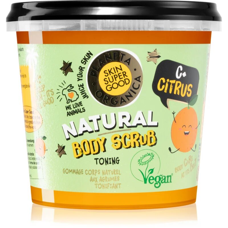 Organic Shop Skin Super Good C+ Citrus освежаващ пилинг за тяло с витамин С 360 мл.