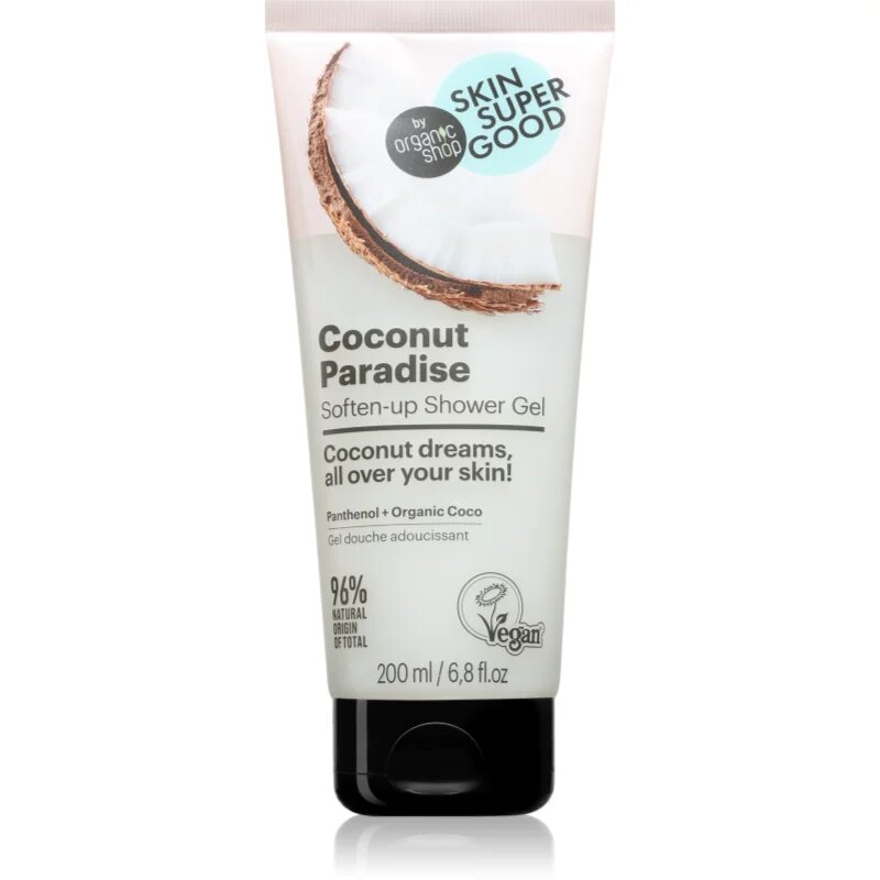 Organic Shop Skin Super Good Coconut Paradise омекотяващ душ гел 200 мл.