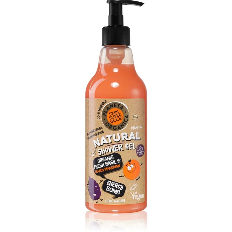 Organic Shop Skin Super Good Energy Bomb натурален душ-гел с освежаващ ефект 500 мл.