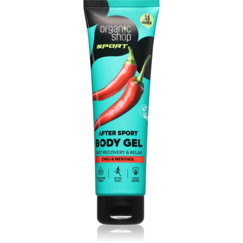 Organic Shop Sport Chili & Menthol гел за тяло за уморени мускули 75 мл.