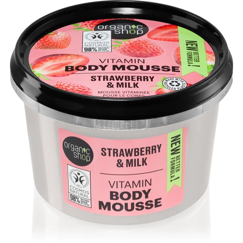 Organic Shop Strawberry & Milk пяна за тяло 250 мл.