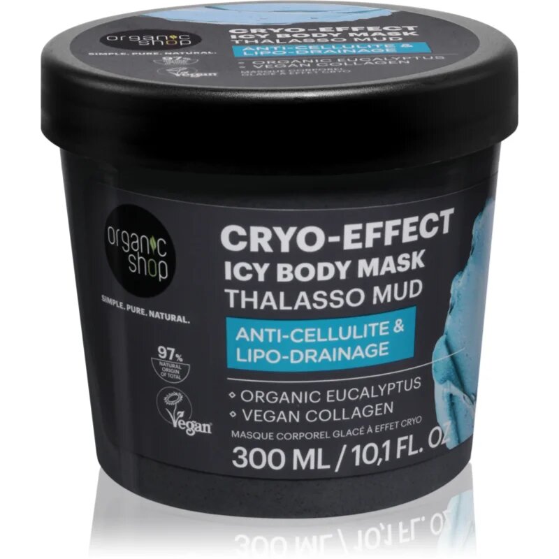 Organic Shop Thalasso Cryo-Effect Ice Body Mask маска за тяло срещу целулит с охлаждащ ефект 300 мл.