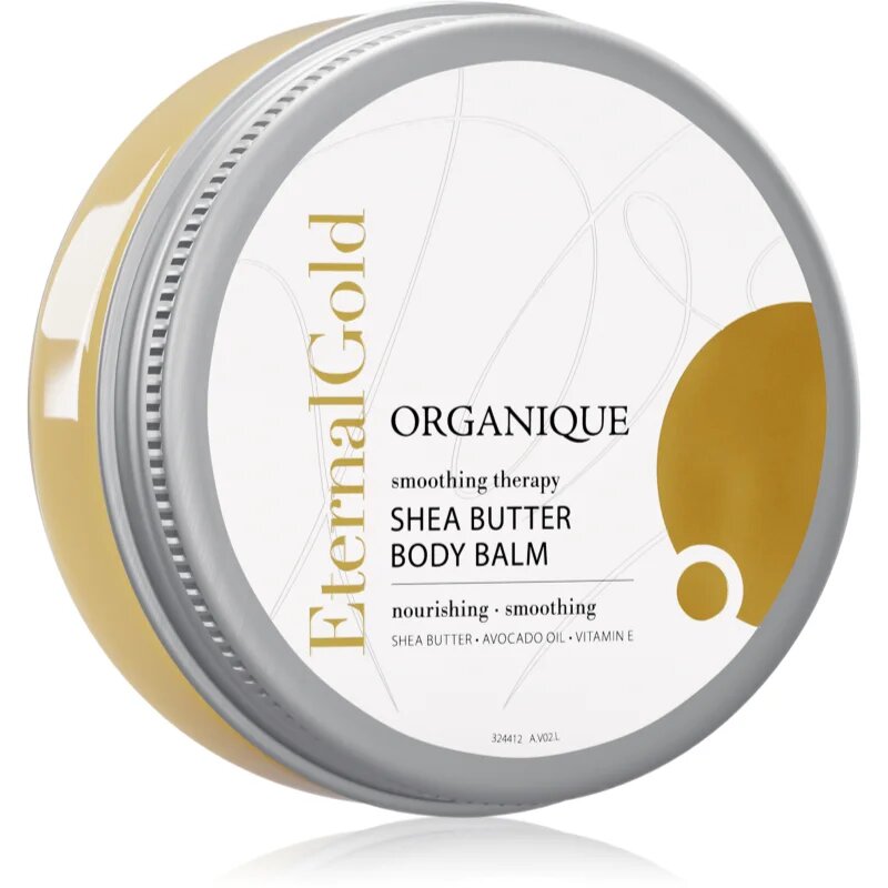 Organique Eternal Gold Smoothing Therapy изглаждащ балсам за тяло с масло от шеа 200 гр.