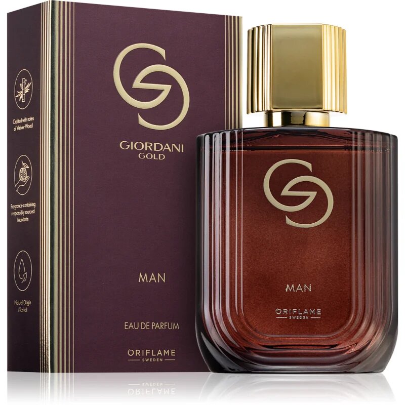 Oriflame Giordani Gold Man парфюмна вода за мъже 75 мл.