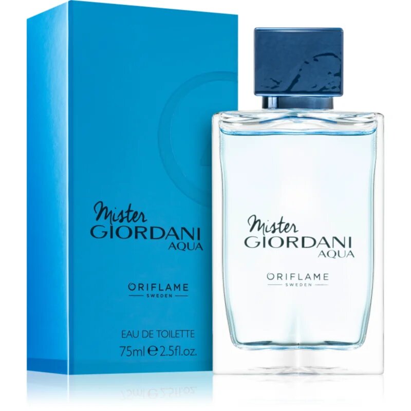 Oriflame Mister Giordani Aqua тоалетна вода за мъже 75 мл.