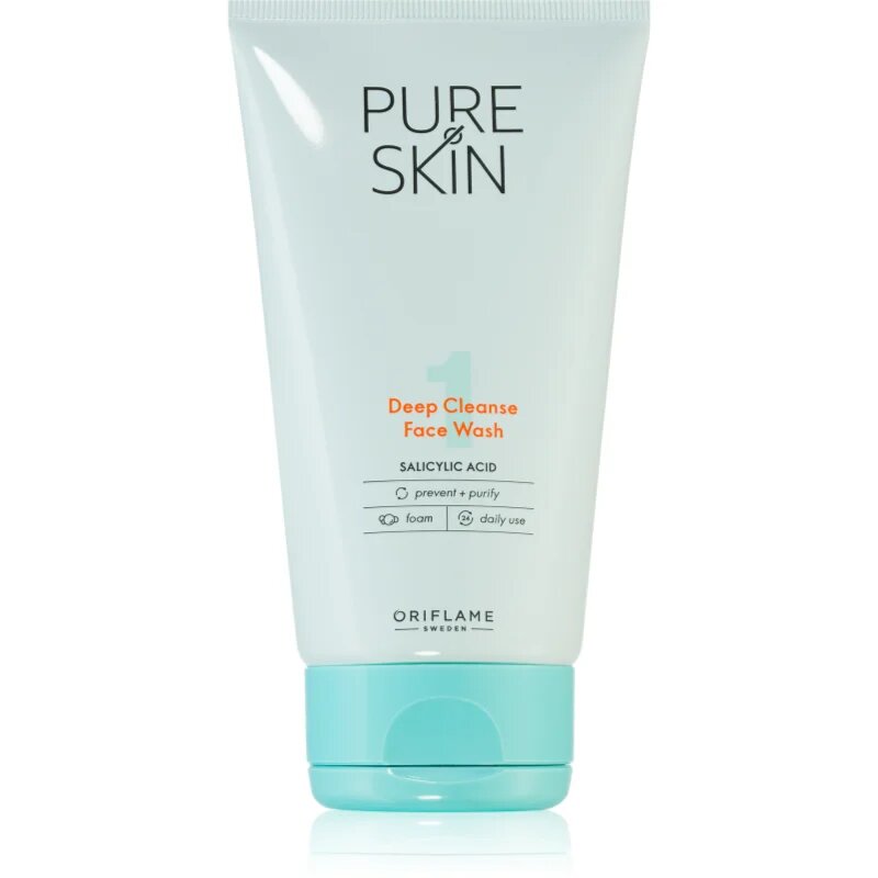 Oriflame Pure Skin почистващ гел за лице за мазна кожа 150 мл.