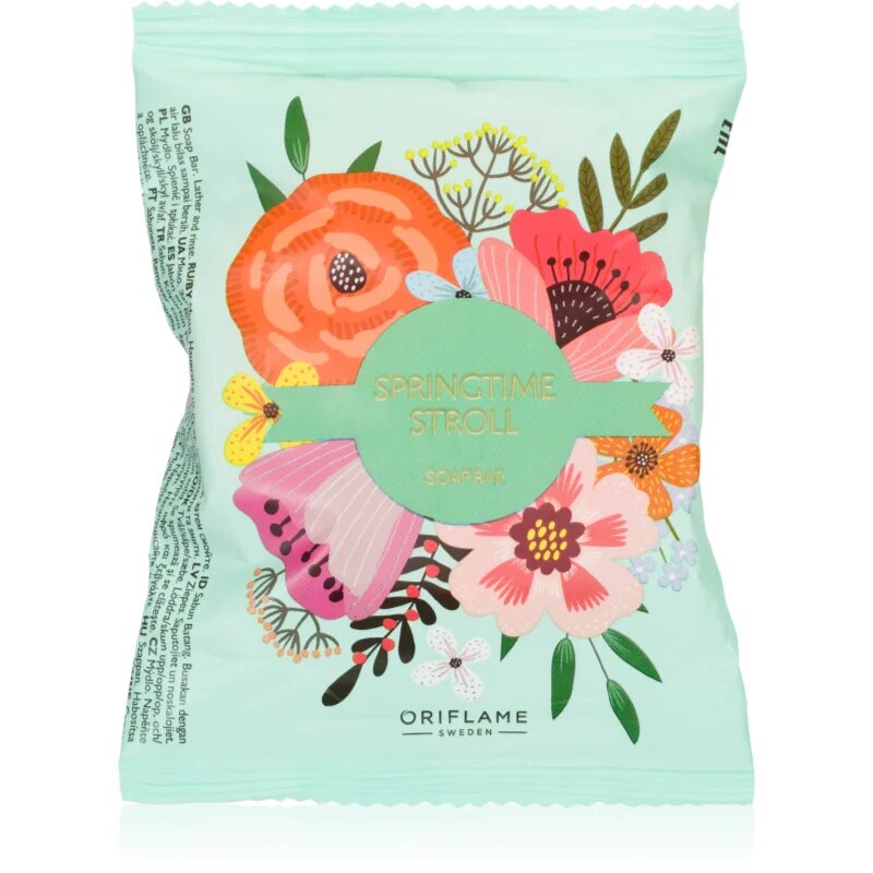 Oriflame Springtime Stroll почистващ твърд сапун 75 гр.