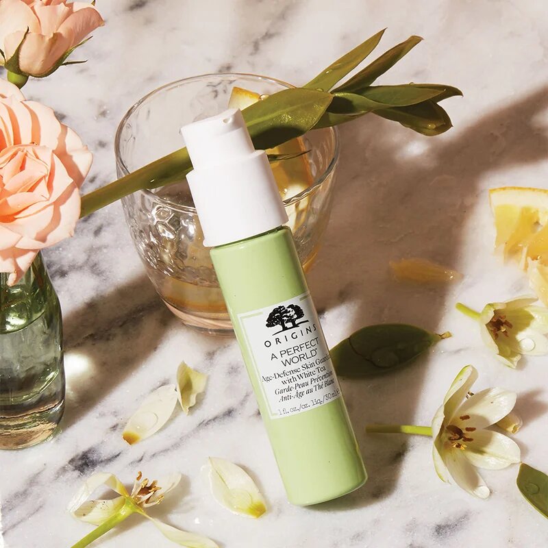 Origins A Perfect World™ Age-Defense Skin Guardian With White Tea серум против стареене на кожата 50 мл.