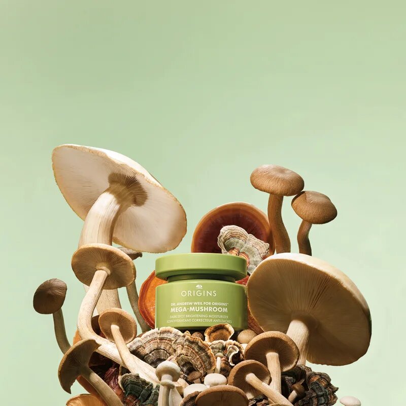Origins Dr. Andrew Weil for ™ Mega-Mushroom Dark Spot Moisturizer уеднаквяващ тена хидратиращ крем против несъвършенства на кожата 50 мл.
