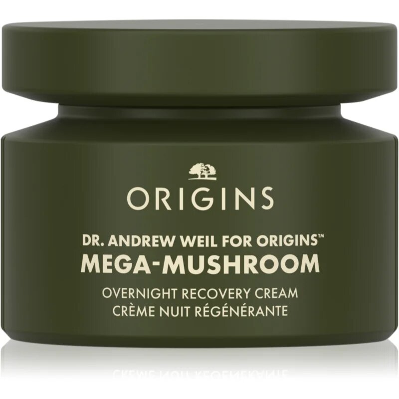 Origins Dr. Andrew Weil for ™ Mega-Mushroom Overnight Recovery Cream успокояваща и хидратираща маска за нощ 50 мл.