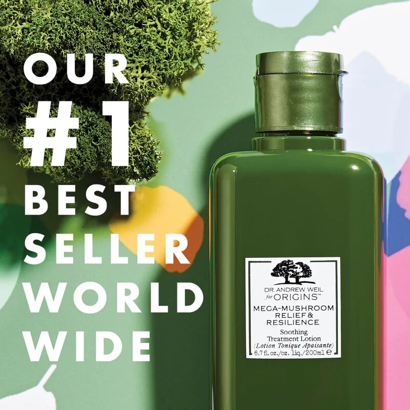 Origins Dr. Andrew Weil for ™ Mega-Mushroom Relief & Resilience Soothing Treatment Lotion омекотяващ и успокояващ лосион за лице 100 мл.