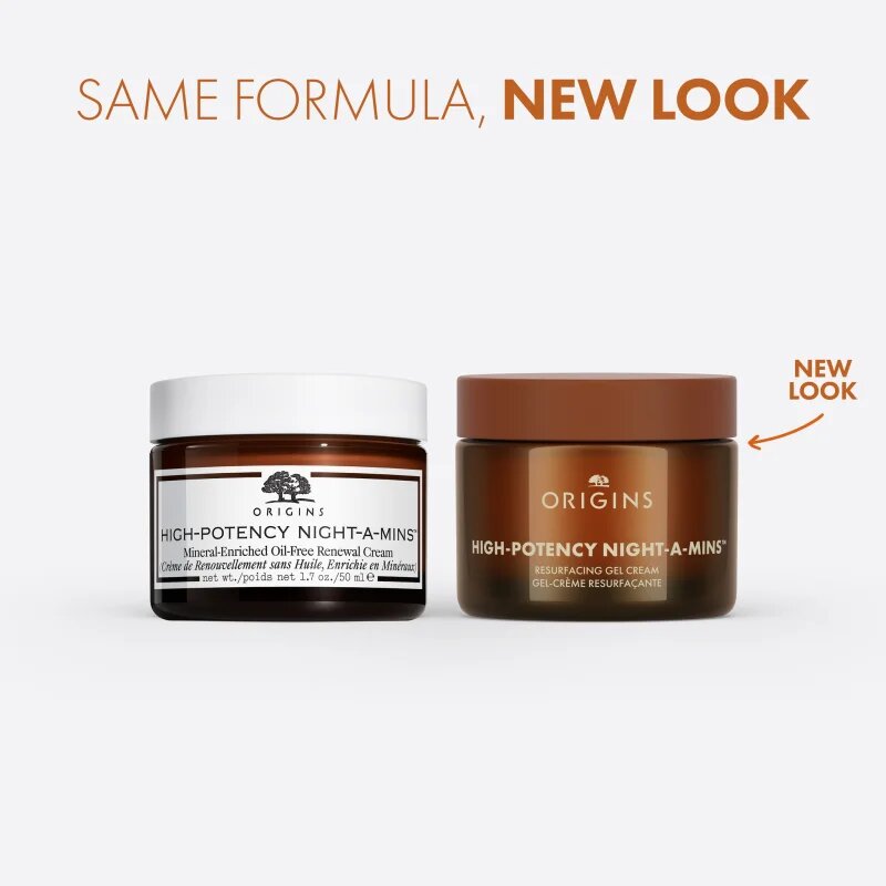 Origins High-Potency Night-A-Mins™ Oil-Free Resurfacing Gel Cream With Fruit-Derived AHAs стягащ хидратиращ крем за всички типове кожа на лицето 50 мл