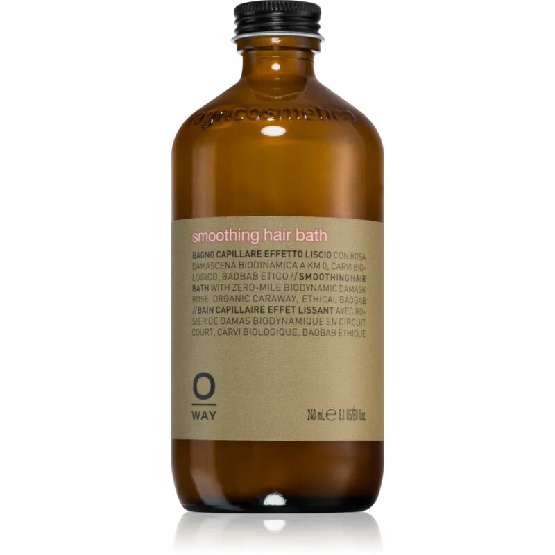 Oway Smooth+ Hair Bath изглаждащ шампоан за суха и непокорна коса 240 мл.