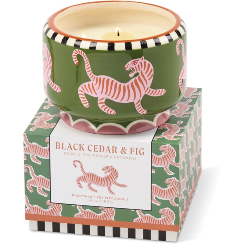 Paddywax A Dopo Tiger ароматна свещ от керамика 680 гр.