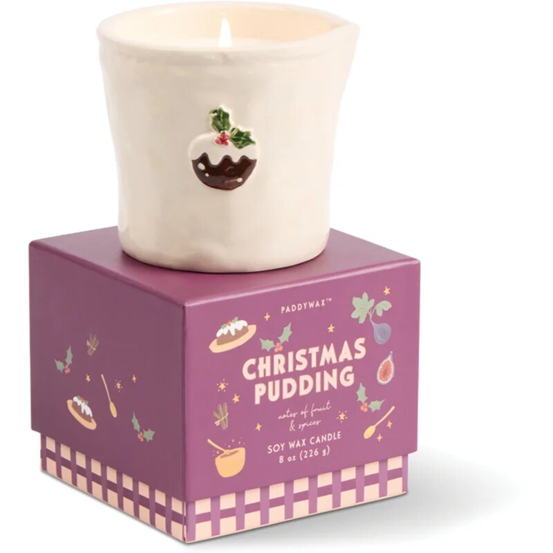 Paddywax Bistro Christmas Pudding ароматна свещ от керамика 226 гр.