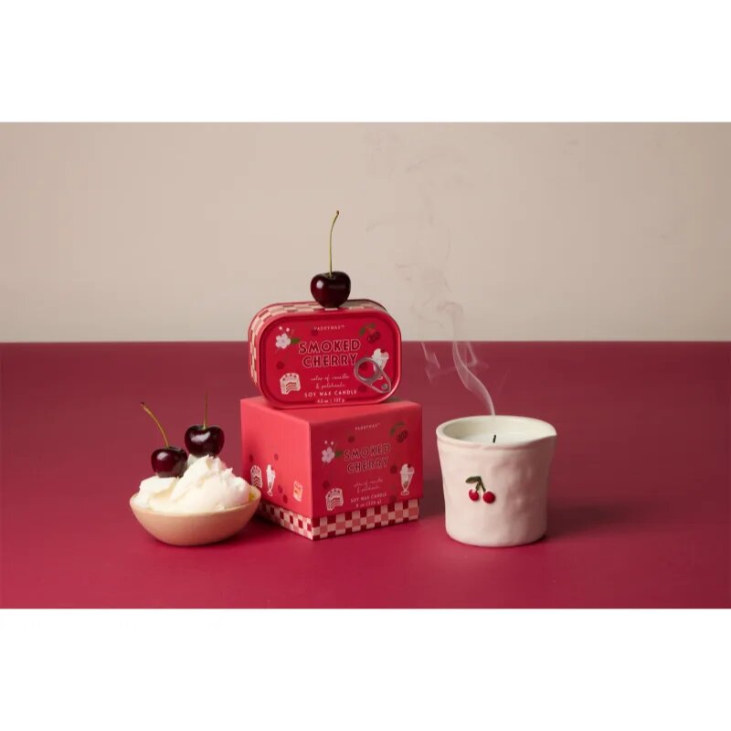 Paddywax Bistro Tin Smoked Cherry ароматна свещ в кутия 127 гр.