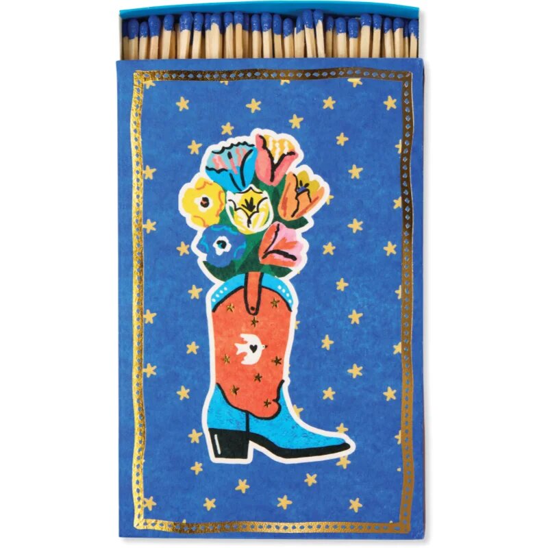 Paddywax Large Rectangle Matches Cowboy Boot кибритени клечки 120 бр.
