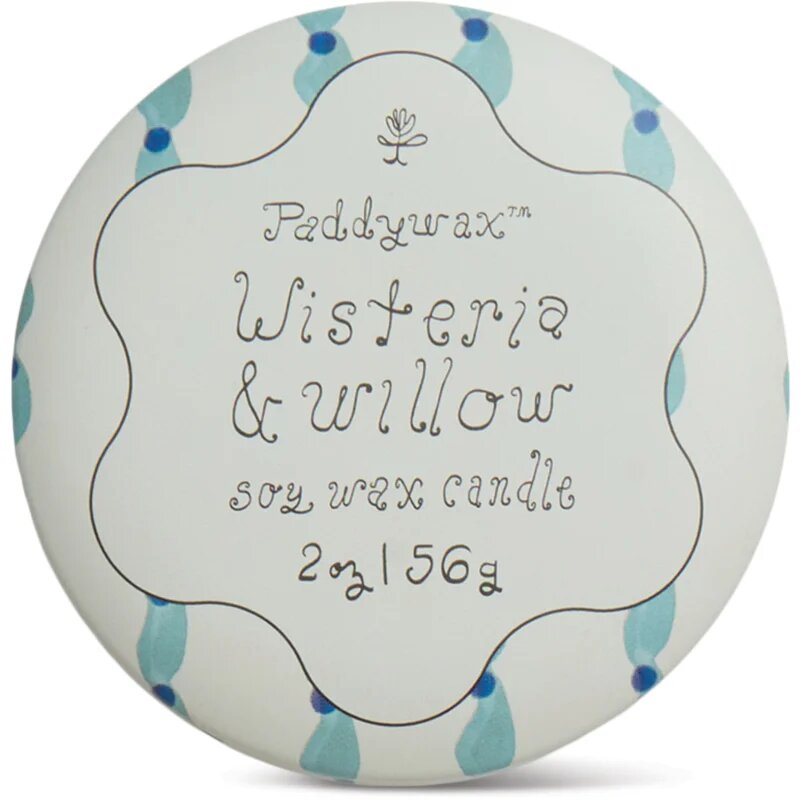 Paddywax Tulip Wisteria & Willow ароматна свещ с капачка 56 гр.