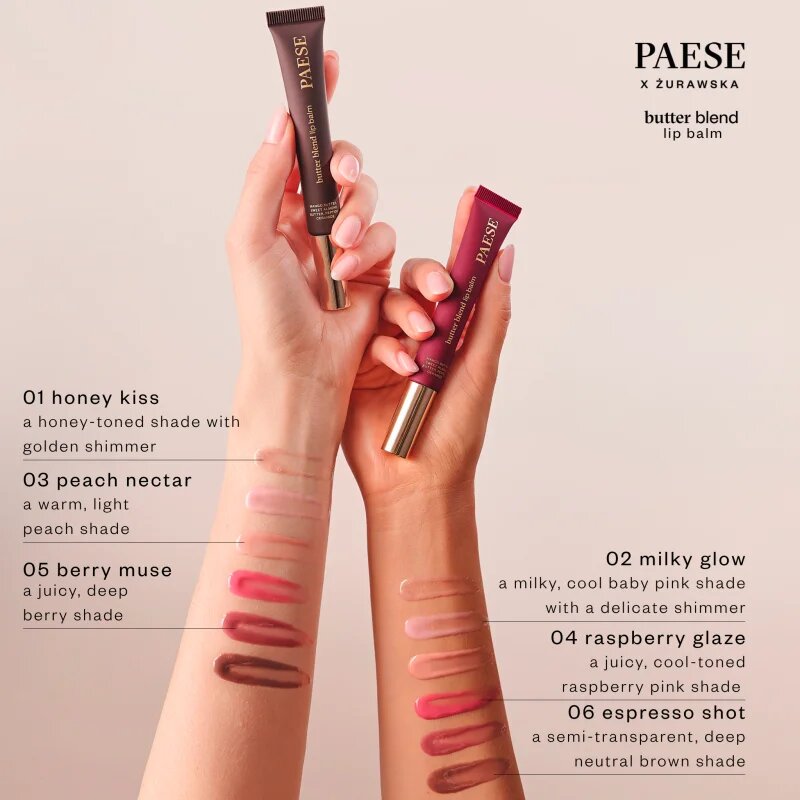 Paese Butter Blend Butter Lip Balm балсам за устни цвят 04 Raspberry Glaze 9 мл.
