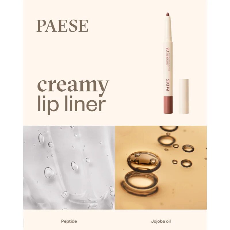 Paese Creamy Lip Liner кремообразен молив за устни цвят 06 crown brown 0.6 гр.