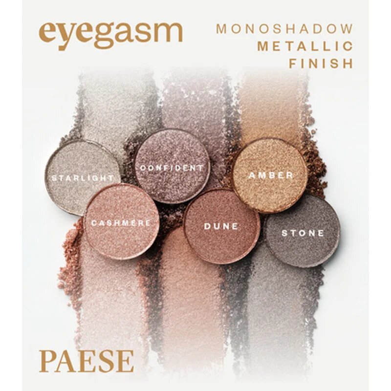 Paese Eyegasm Eyeshadow дълготрайни сенки за очи цвят 15 Stone 15 гр.