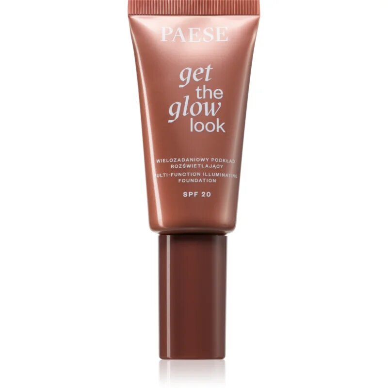 Paese Get The Glow Look Illuminating Foundation лек фон дьо тен с озаряващ ефект SPF 20 цвят 3N Warm Beige 30 мл.