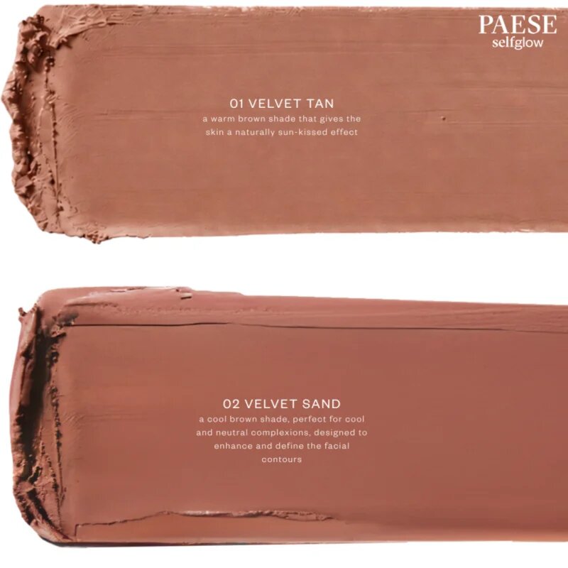 Paese Self Glow Bronzer бронзър-крем цвят 02 velvet sand 8 гр.