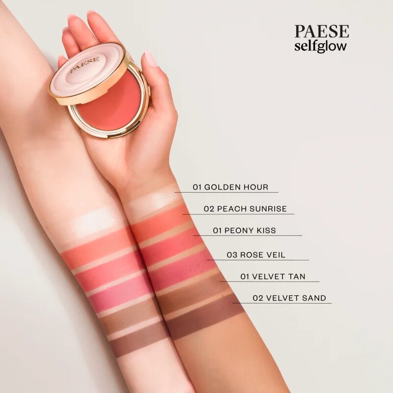 Paese Self Glow Bronzer бронзър-крем цвят 02 velvet sand 8 гр.