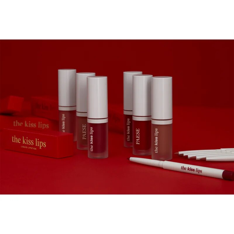 Paese The Kiss Lips Liquid Lipstick матиращо течно червило цвят 03 Lovely Pink 34 мл.