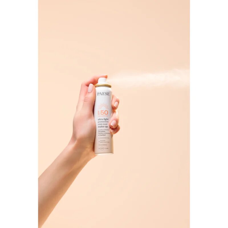 Paese Ultra-light Protective Mist Over Make-up фон дьо тен фиксатор SPF 50 75 мл.