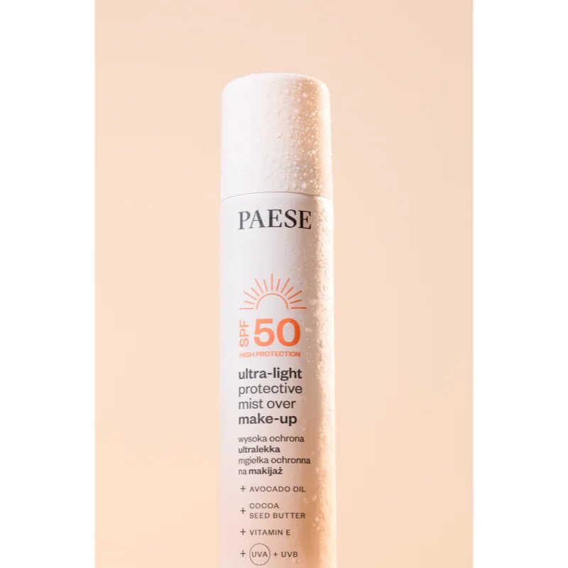 Paese Ultra-light Protective Mist Over Make-up фон дьо тен фиксатор SPF 50 75 мл.