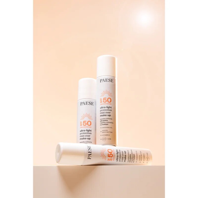 Paese Ultra-light Protective Mist Over Make-up фон дьо тен фиксатор SPF 50 75 мл.