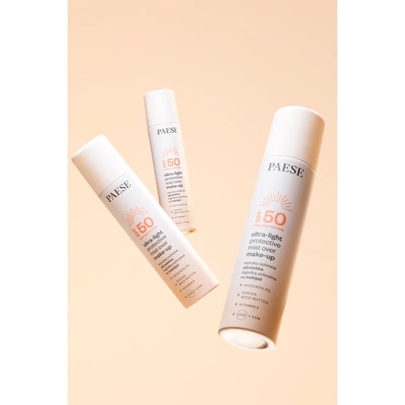 Paese Ultra-light Protective Mist Over Make-up фон дьо тен фиксатор SPF 50 75 мл.