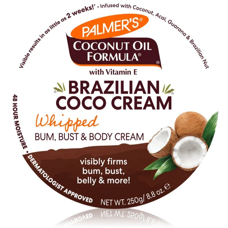Palmer’s Coconut Oil Formula Brazilian Coco стягащ крем за проблемни зони 250 гр.