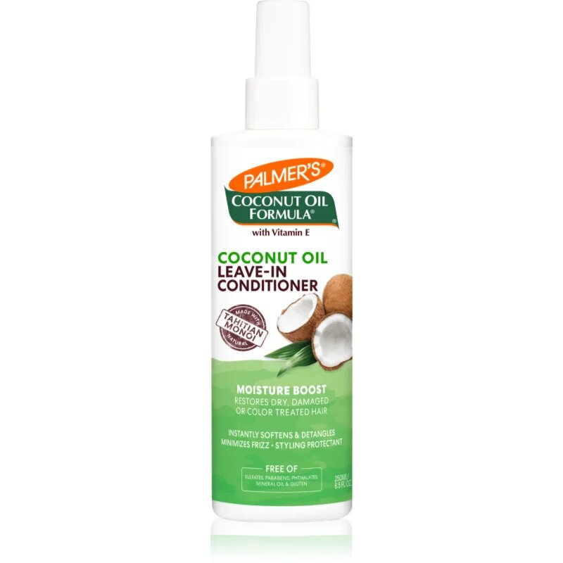 Palmer’s Coconut Oil Formula Moisture Boost балсам в спрей без отмиване за суха увредена и химически третирана коса 250 мл.