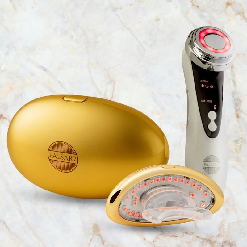 PALSAR7 Exclusive Set LED Lip Mask & Galvanic Iron комплект на изгодна цена Gold