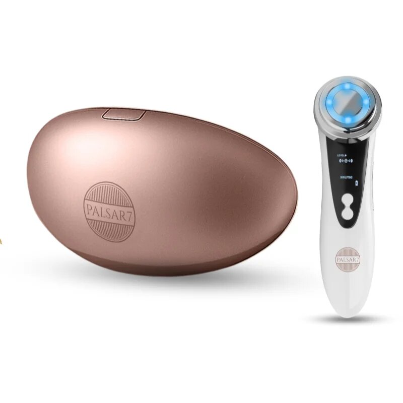 PALSAR7 Exclusive Set LED Lip Mask & Galvanic Iron комплект на изгодна цена Rose Gold